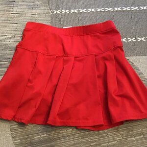 Azarhia Girl's Size 12 Red Pleated Skort, Size 12 in Excellent Shape
